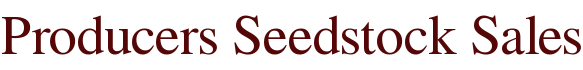Producers Seedstock Sales